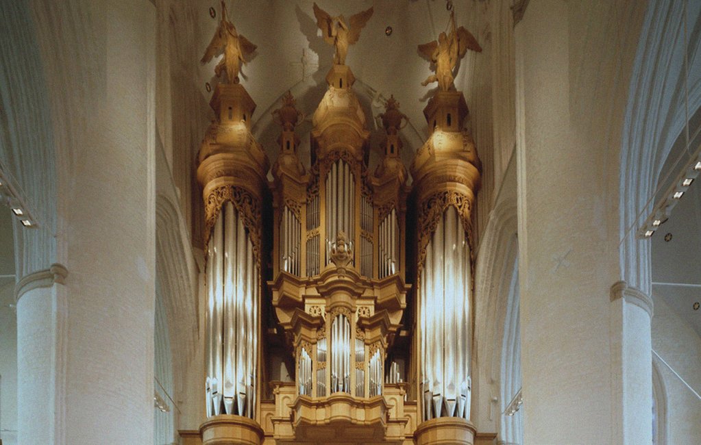 Detail of The Organ in the St. Catherines Church in Hamburg by Anonymous