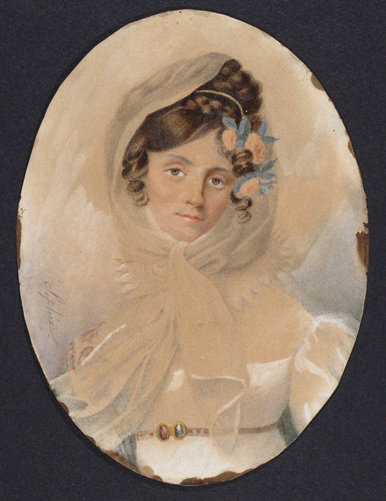 Detail of Portrait of Maria Szymanowska, 1816 by Anonymous