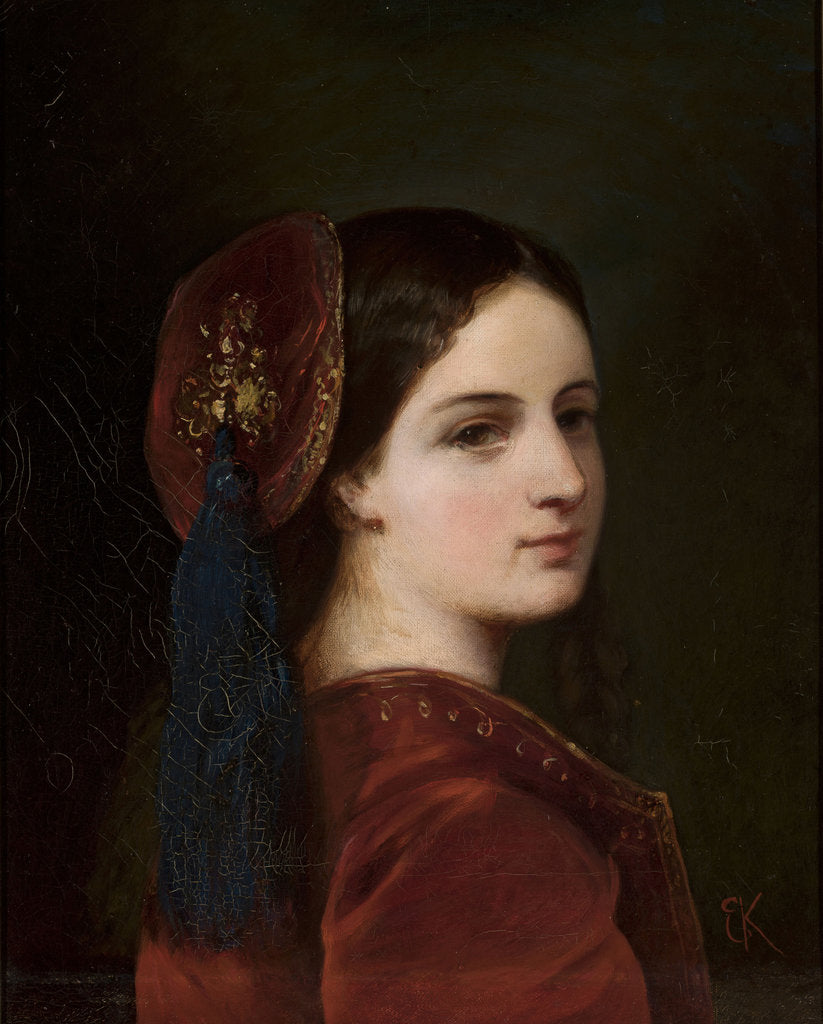 Detail of Portrait of Countess Katarzyna Potocka, née Branicka, 1841 by Anonymous