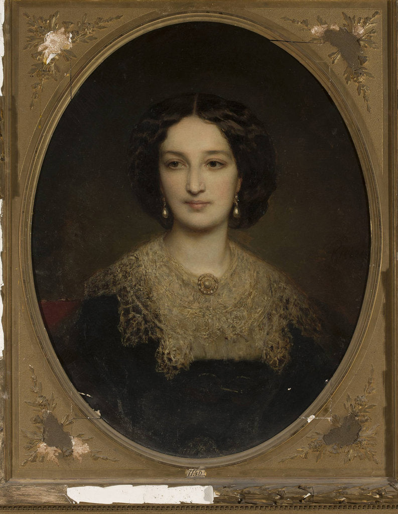 Detail of Portrait of Countess Katarzyna Potocka, née Branicka, 1850s by Anonymous