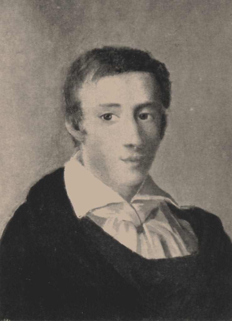 Detail of Frédéric Chopin at age 19, 1829 by Anonymous