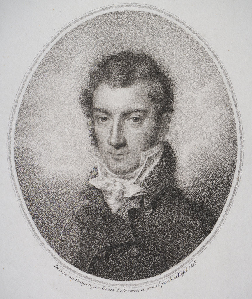 Detail of Portrait of Josef Mayseder, 1815 by Anonymous