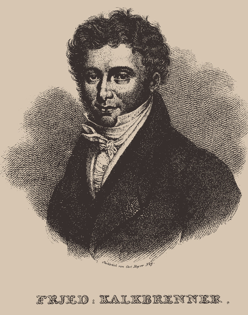 Detail of Portrait of Friedrich Kalkbrenner by Anonymous