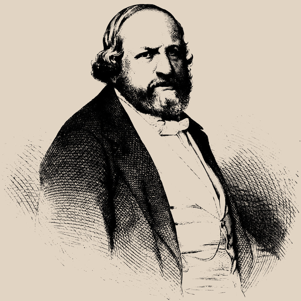 Detail of Portrait of Ferdinand von Hiller, 1865 by Anonymous