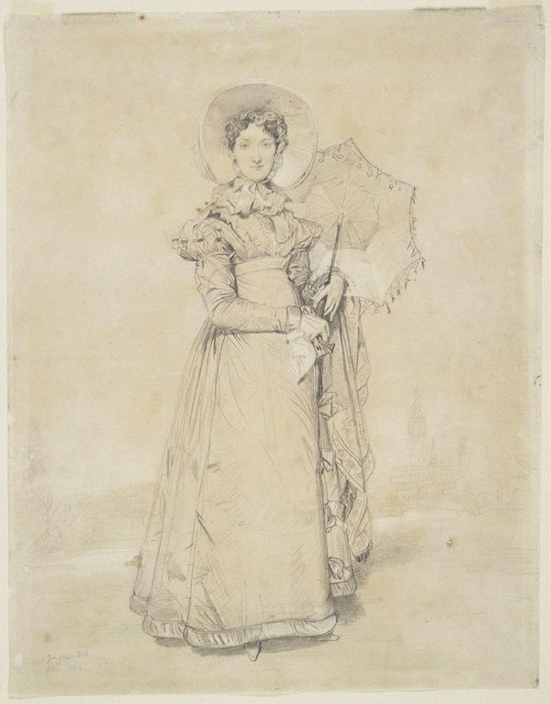 Detail of Portrait of Countess Thérèse Apponyi, née von Nogarola, 1823 by Anonymous