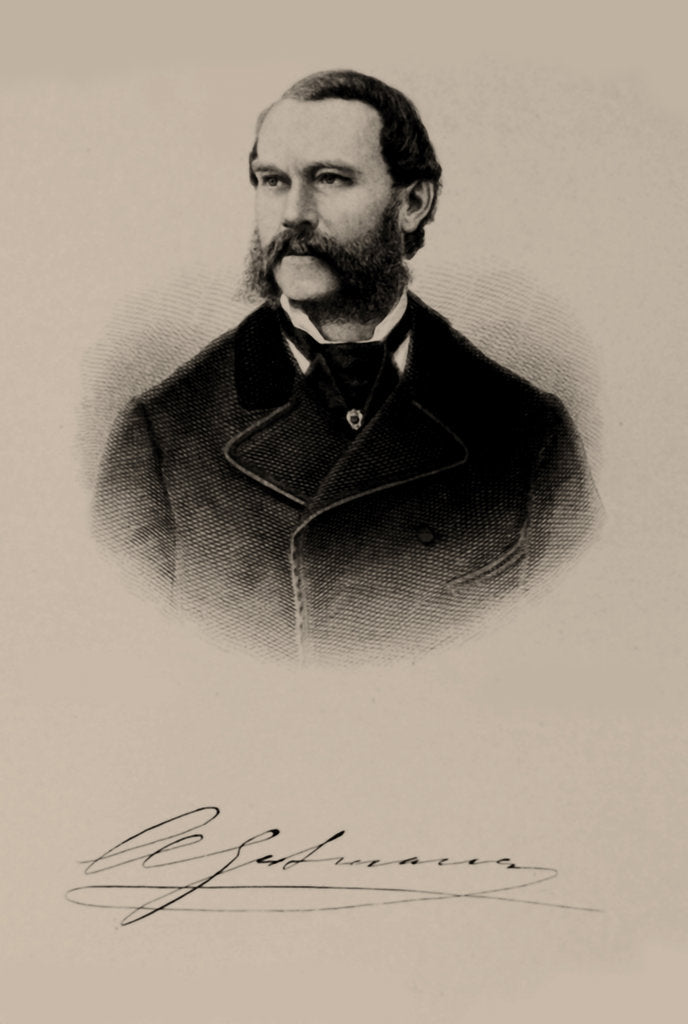 Detail of Portrait of Adolf Wilhelm Gutmann, ca 1860 by Anonymous