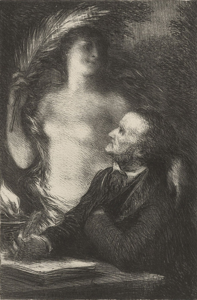 Detail of Richard Wagner and his Muse, 1886 by Anonymous