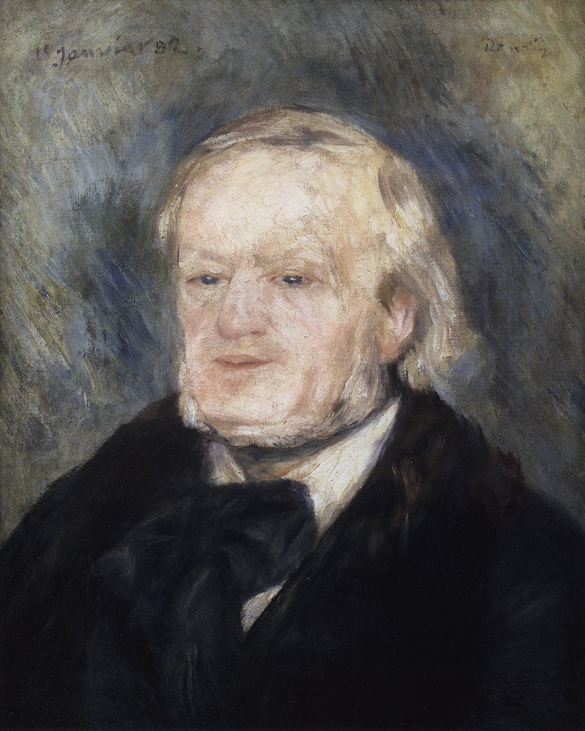 Detail of Portrait of the composer Richard Wagner, 1882 by Anonymous