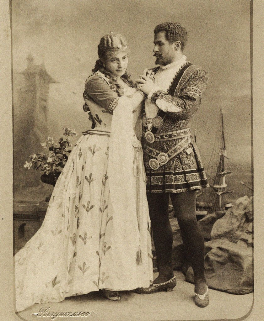 Detail of Nikolay and Medea Figner in the opera Iolanta by Pyotr Tchaikovsky, 1890s by Anonymous