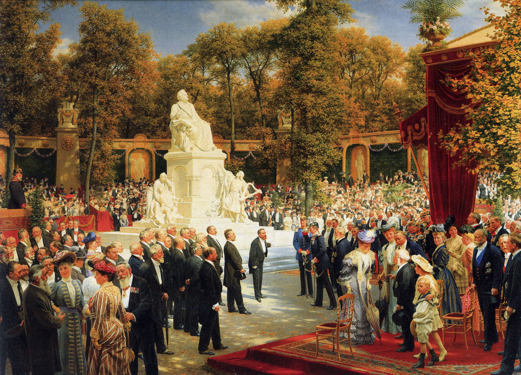 Detail of The Unveiling of the Memorial to Richard Wagner in Berlin on October 1, 1903, 1908 by Anonymous