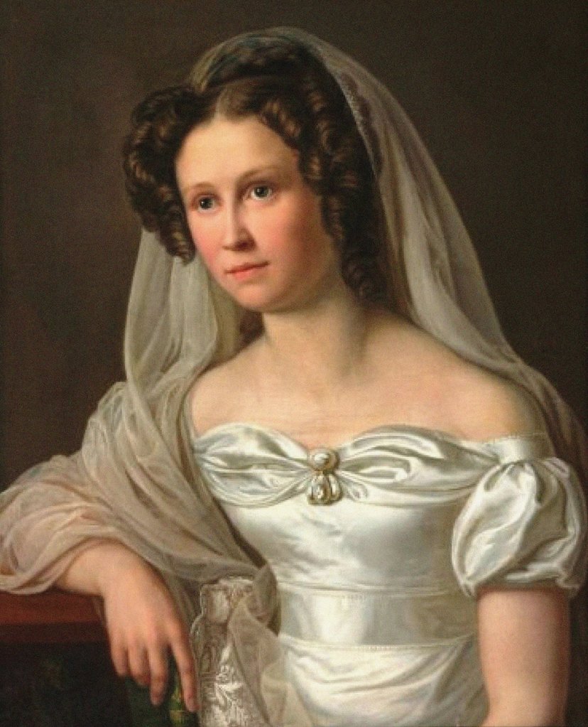 Detail of Rosalie Wagner, the oldest sister of Richard Wagner, at the age of 23 years, 1826 by Anonymous