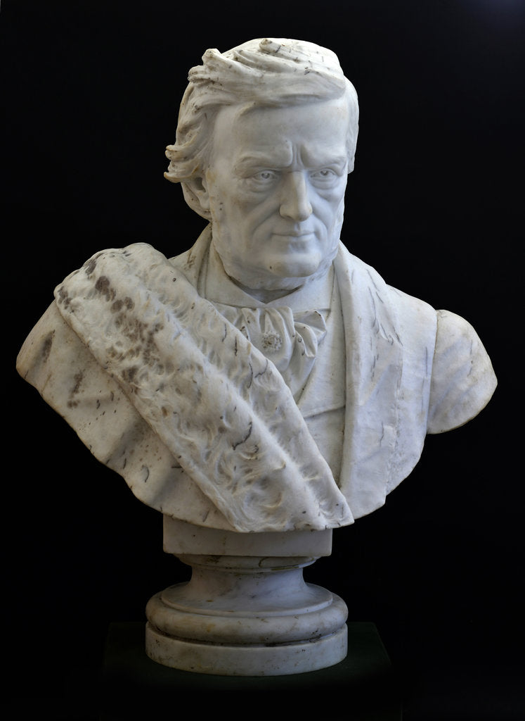 Detail of Bust of Richard Wagner, 1873 by Anonymous