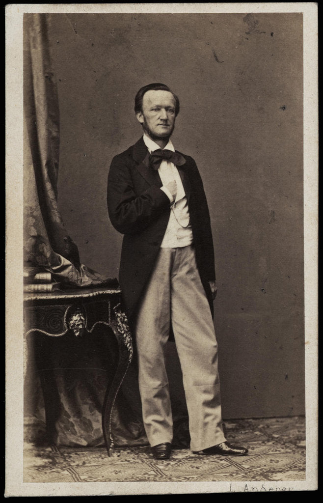 Detail of Portrait of the composer Richard Wagner, 1862 by Anonymous