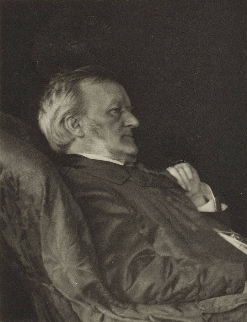 Detail of Portrait of the composer Richard Wagner (the last picture taken from life), 1883 by Anonymous
