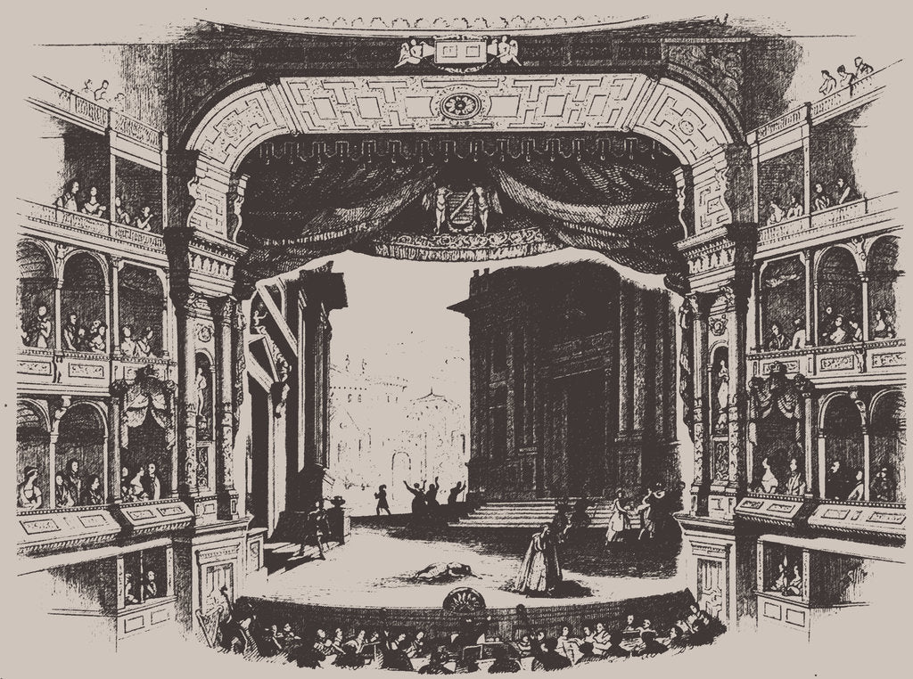 Detail of Premiere of the opera Rienzi by Richard Wagner, at the Dresden Hoftheater on 20th October 1842, 1843 by Anonymous