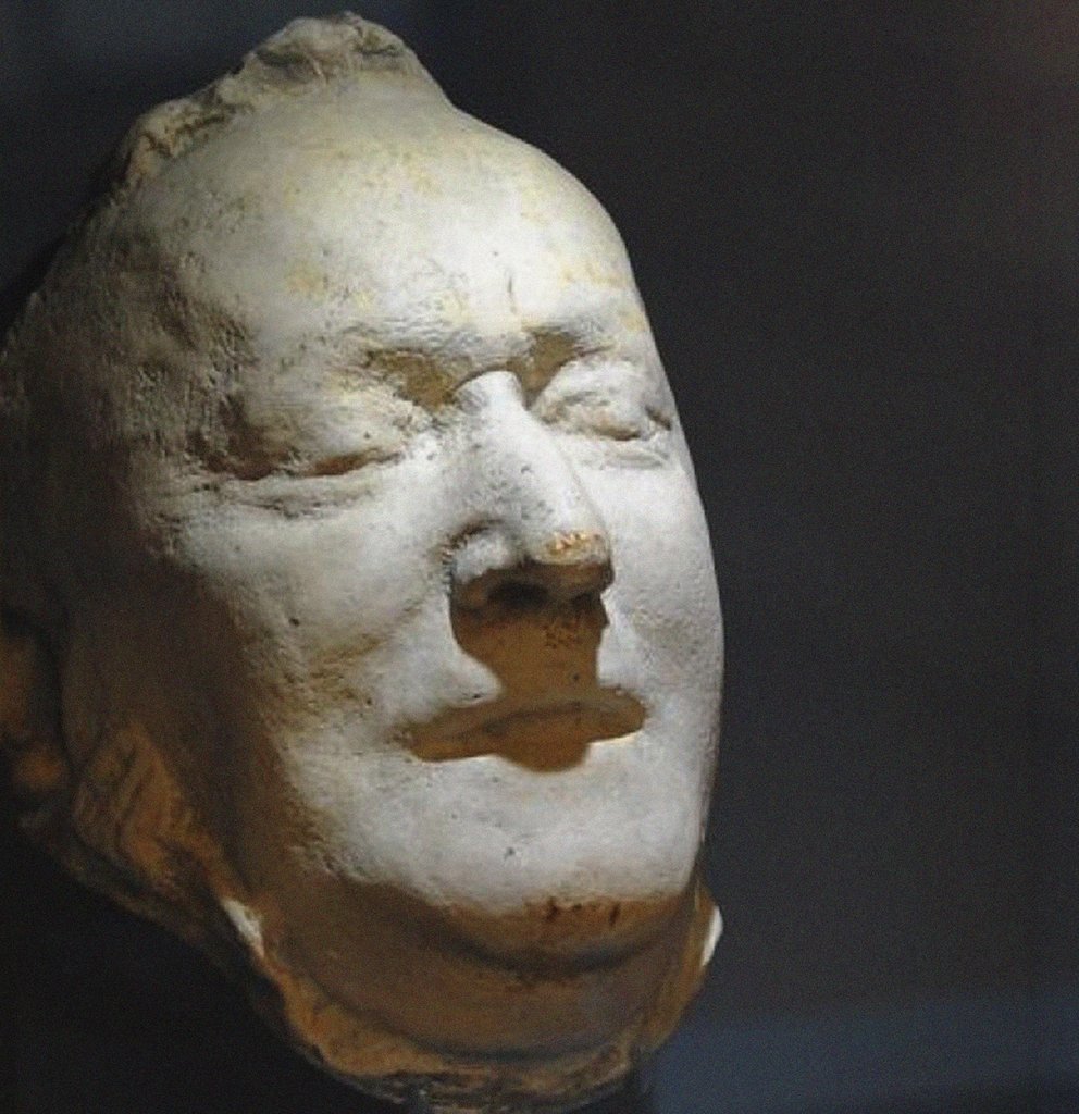 Detail of The death mask of Richard Wagner, 1883 by Anonymous