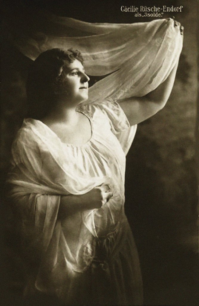 Detail of Cäcilie Rüsche-Endorf as Isolde in opera Tristan and Isolde by Richard Wagner, 1910 by Anonymous