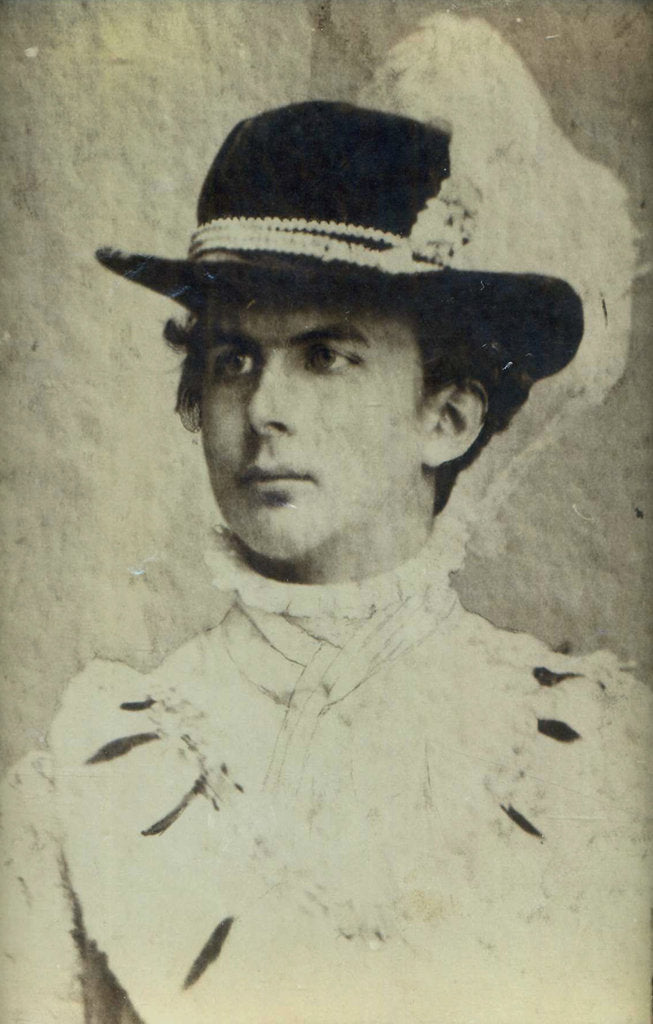 Detail of Portrait of Ludwig II of Bavaria with a hat by Anonymous