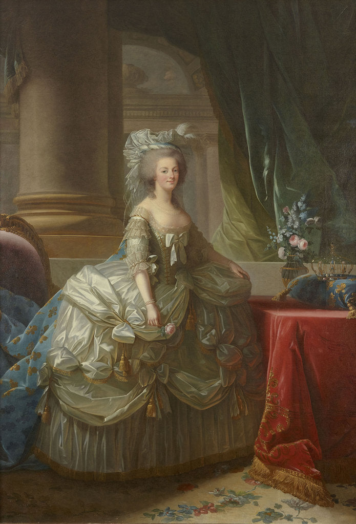 Detail of Portrait of Queen Marie Antoinette of France, c. 1785 by Anonymous