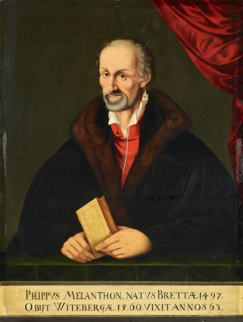 Detail of Portrait of Philipp Melanchthon by Anonymous