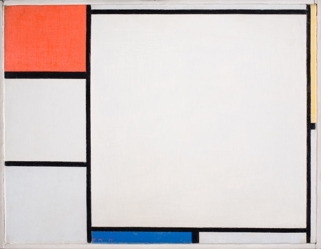 Detail of Composition with red, yellow and blue, 1928 by Anonymous