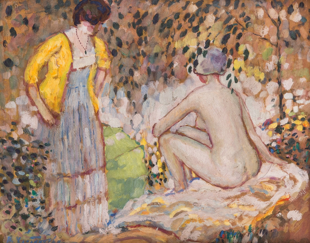 Detail of Sunbathing, 1920s by Anonymous
