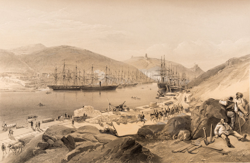 Detail of Balaklava. The Quays and the Shipping, 1855 by Anonymous