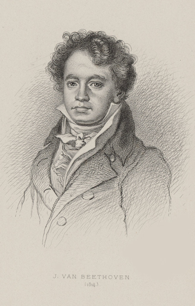 Detail of Portrait of Ludwig van Beethoven, ca 1820 by Anonymous
