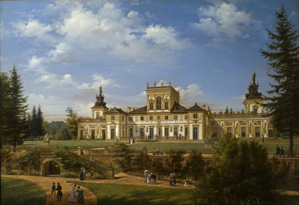 Detail of View of the Wilanów Palace, 1834 by Anonymous