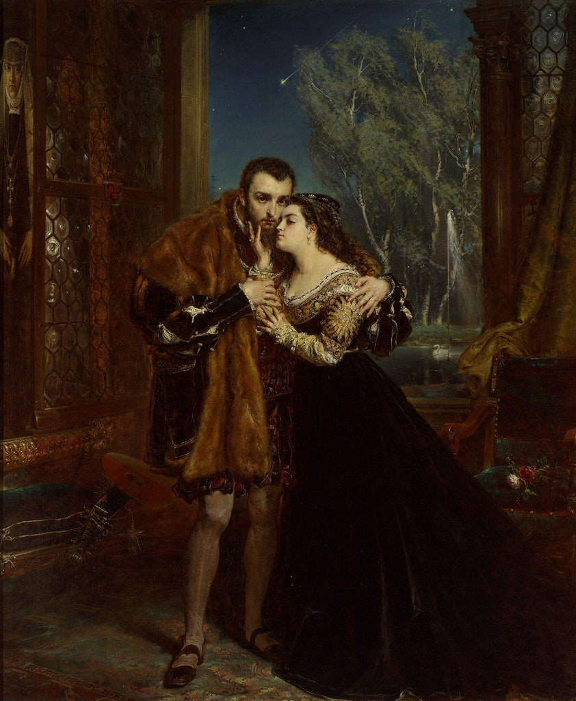 Detail of King Sigismund II Augustus and Barbara Radziwill at the court in Vilnius, 1867 by Anonymous