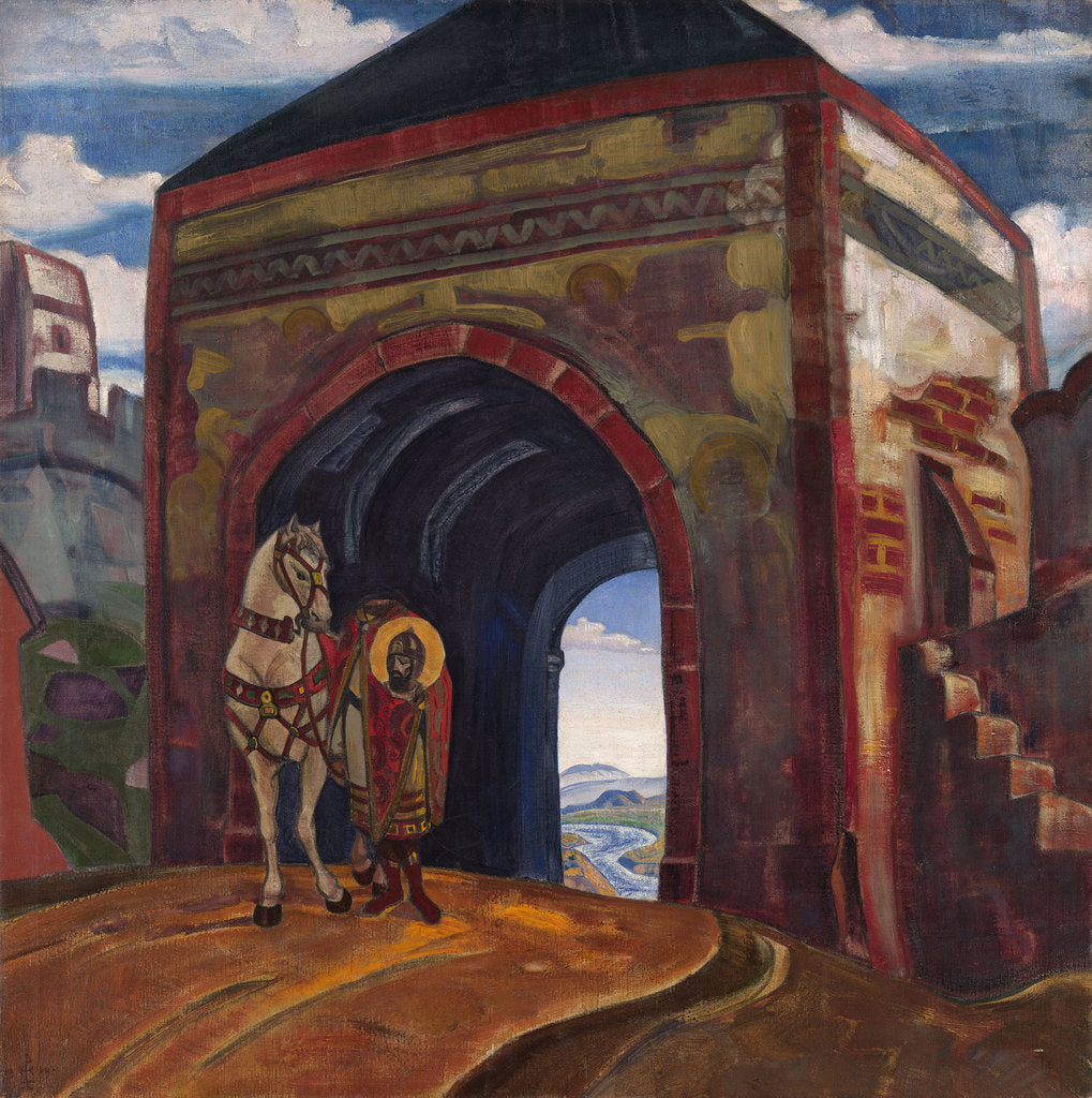 Detail of Saint Mercurius of Smolensk, 1919 by Anonymous