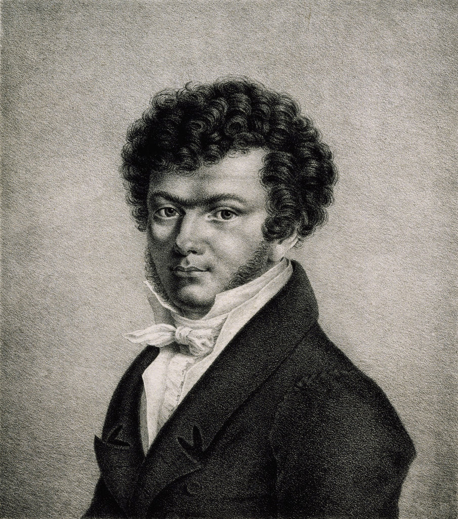 Detail of Portrait of Ferdinand Ries, ca 1820 by Anonymous