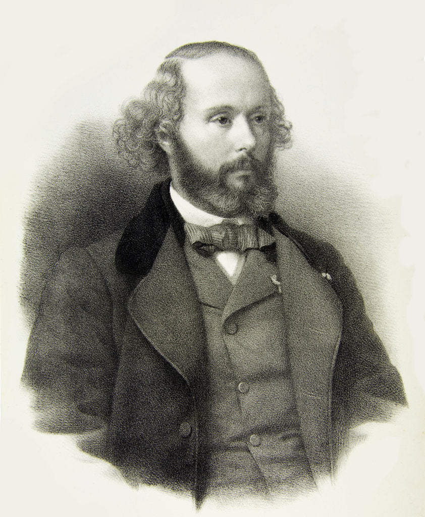 Detail of Portrait of Félicien David, ca 1860 by Anonymous