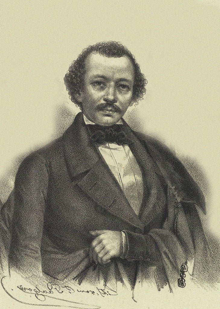 Detail of Portrait of Mikhail Alexandrovich Bakunin, End 1830s by Anonymous