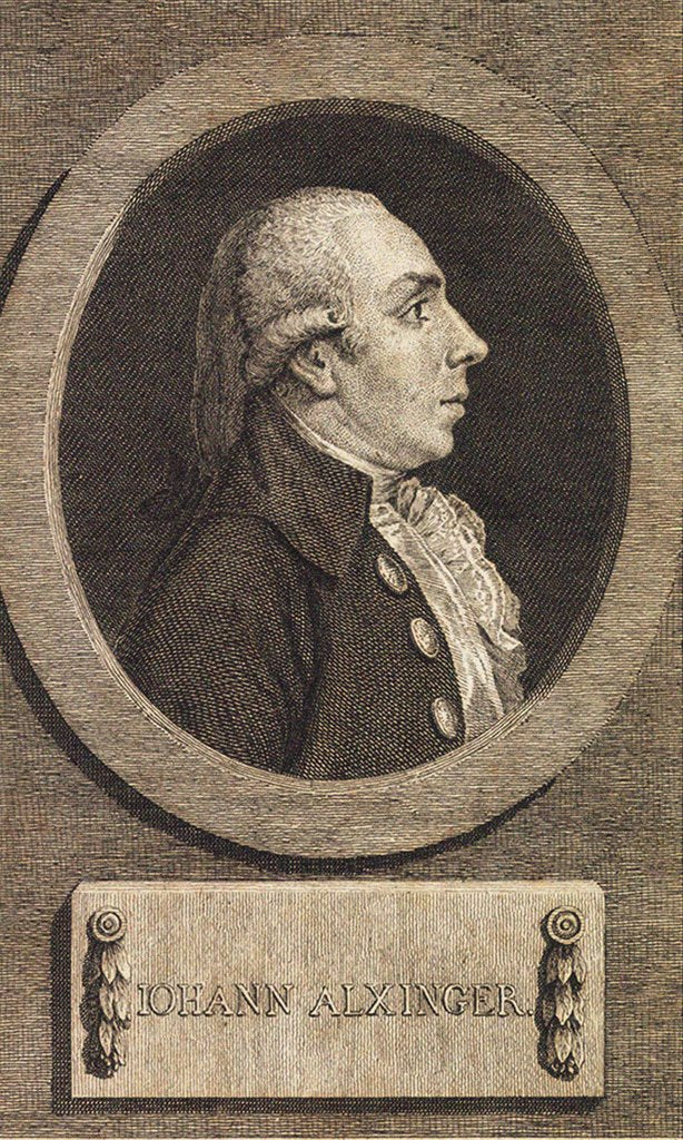 Detail of Portrait of Johann Baptist Edler von Alxinger, 1780 by Anonymous