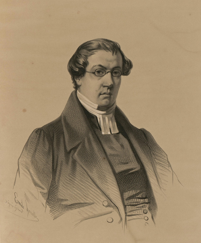 Detail of Portrait of Johan Ludvig Runeberg, 1830-1840s by Anonymous