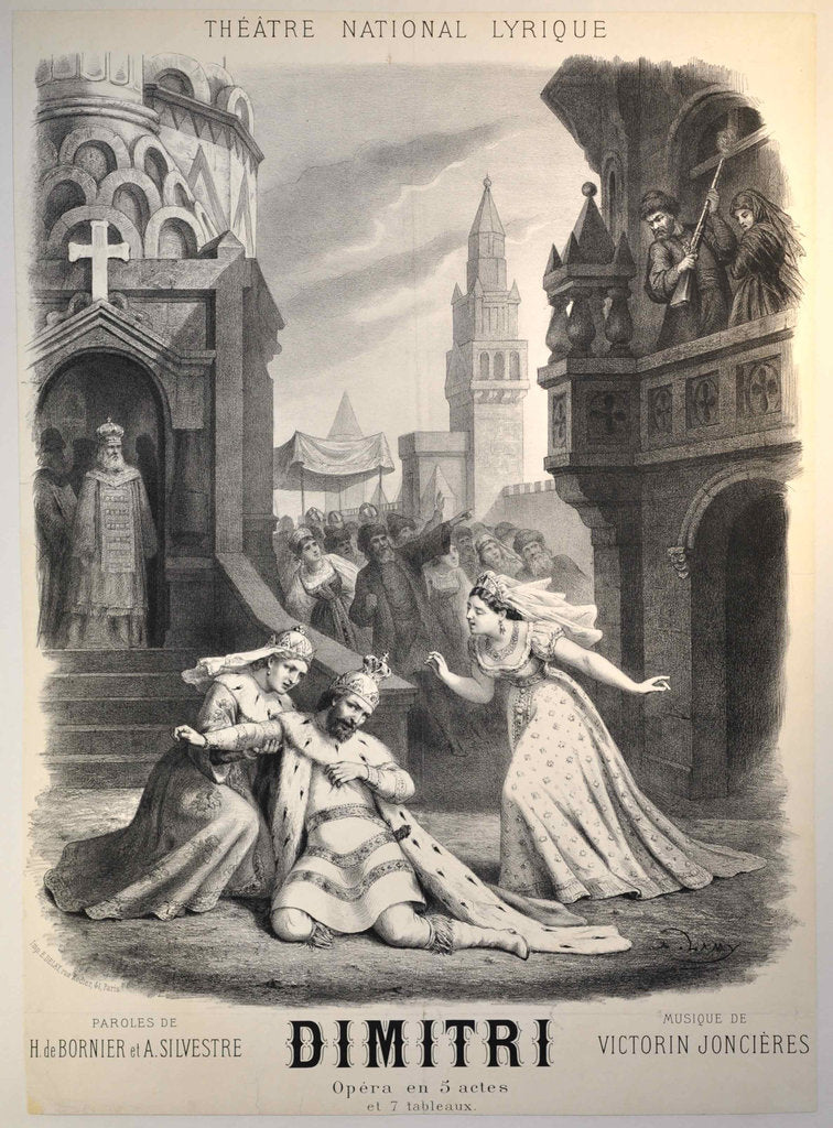 Detail of Poster for the Opera Dimitri by Victorin de Joncières, 1876 by Anonymous