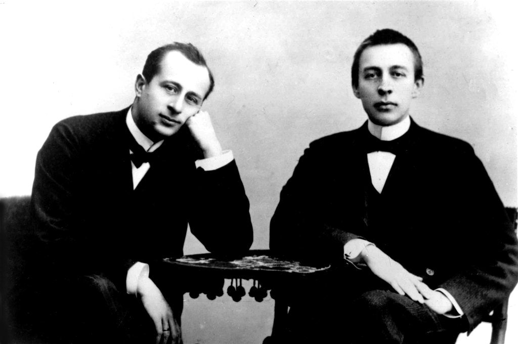 Detail of Sergei Rachmaninov and pianist and conductor Alexander Siloti, 1902 by Anonymous
