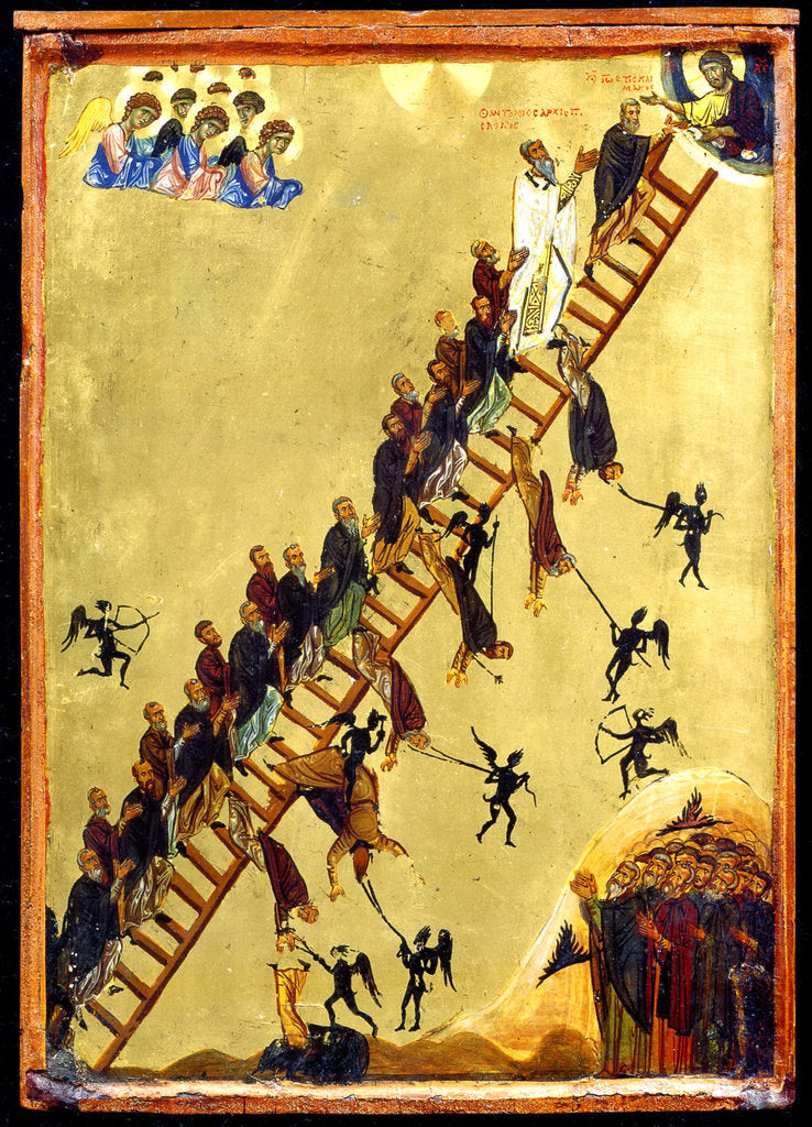 Detail of Heavenly Ladder of Saint John Climacus, 12th century by Anonymous