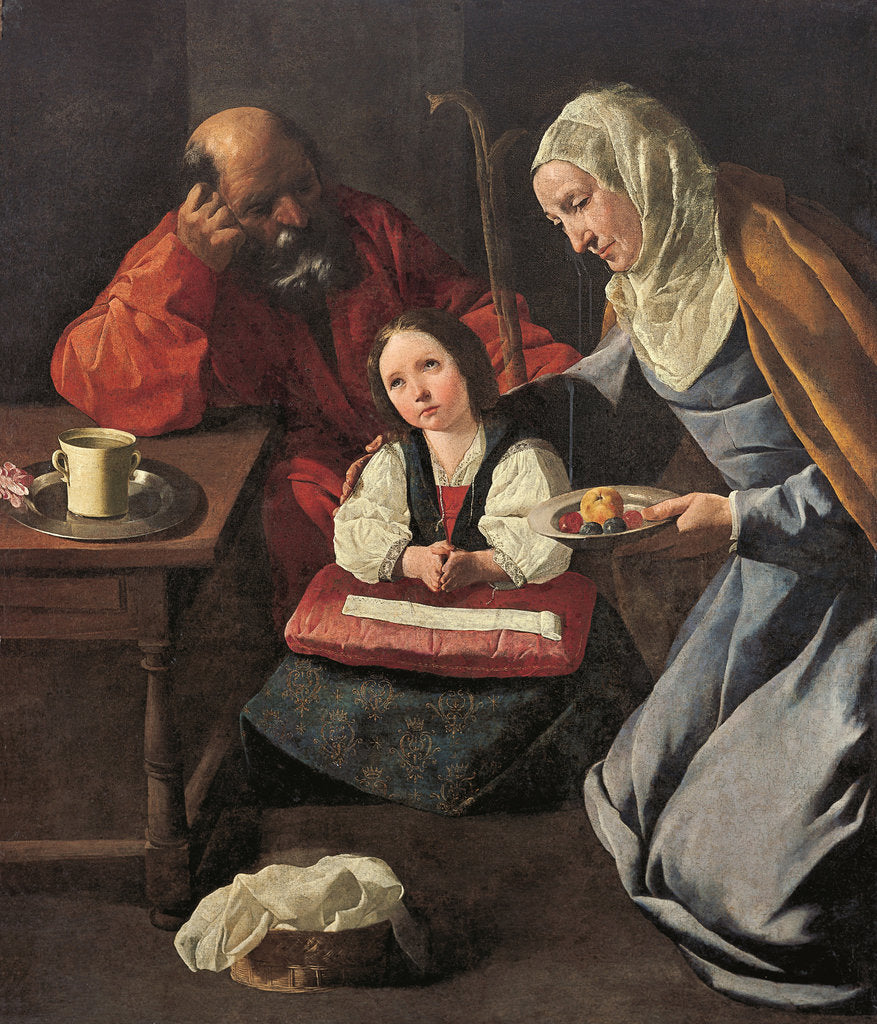 Detail of The Childhood of the Virgin, 1630-1635 by Anonymous