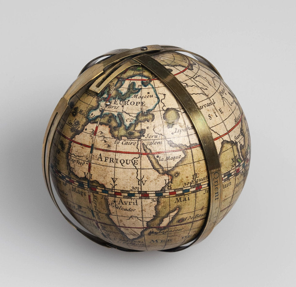Detail of Terrestrial Globe, 1720 by Anonymous
