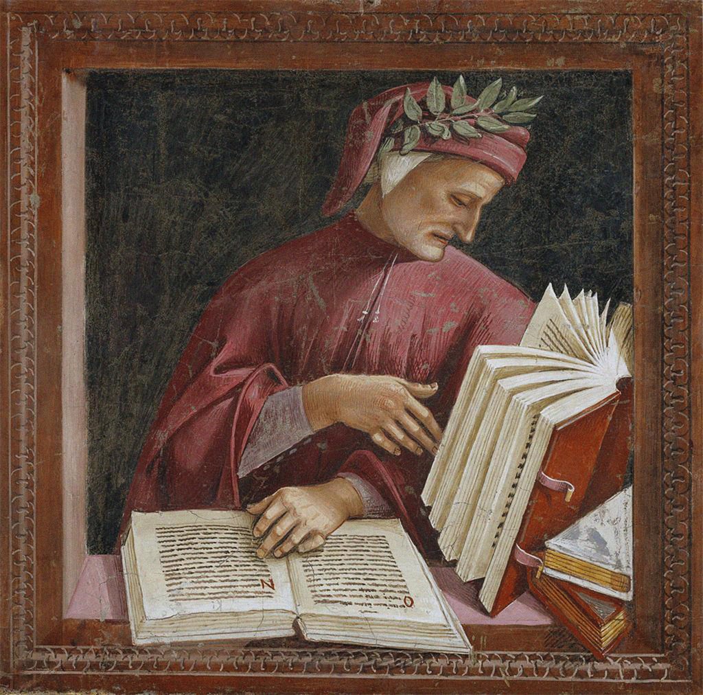 Detail of Portrait of Dante Alighieri by Anonymous