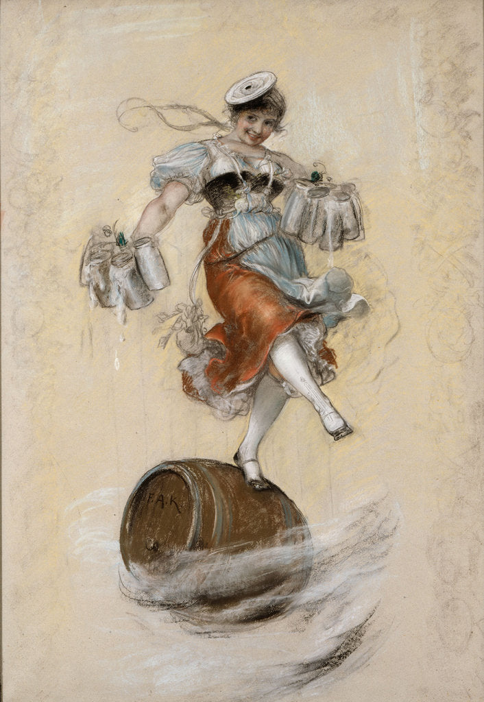 Detail of Die Schützenliesl (The shooting Liesl). Study, 1878 by Anonymous
