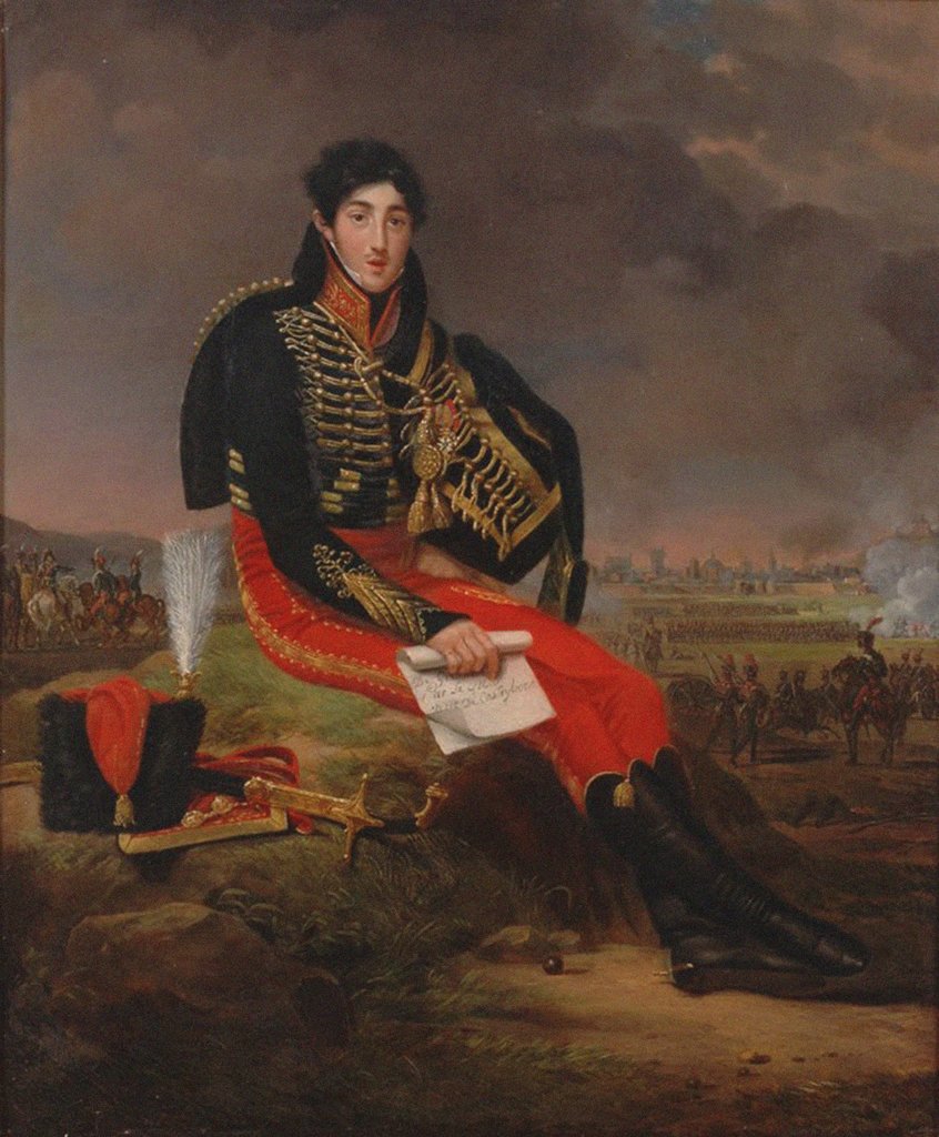 Detail of Baron Alphonse de Chavanges, 1812 by Anonymous