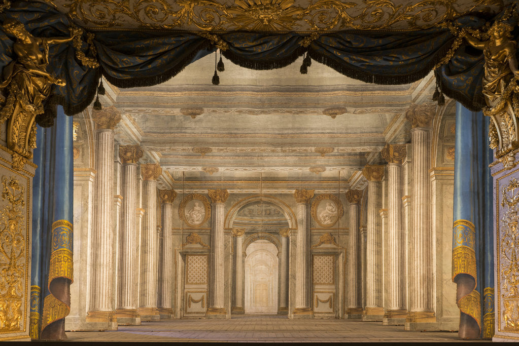 Detail of The Temple of Minerva. Set design for the Petit Théâtre de la Reine, Versailles, 1754 by Anonymous