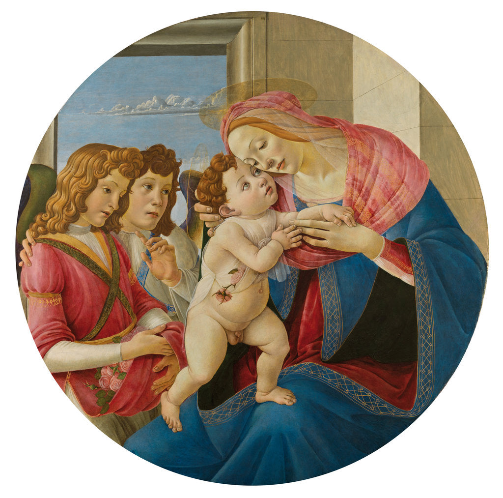 Detail of The Virgin and Child with Two Angels, c. 1490 by Anonymous