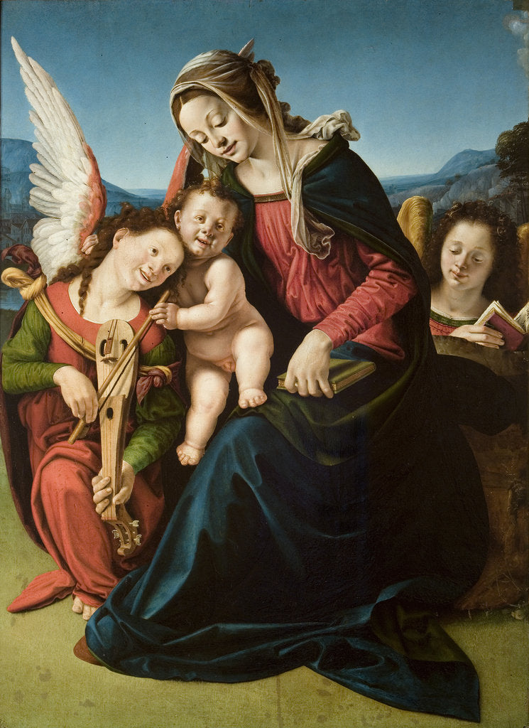 Detail of The Virgin and Child with Two Angels, ca 1507 by Anonymous