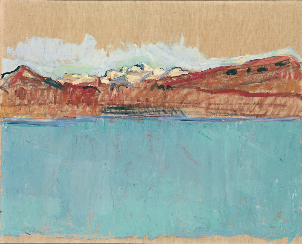 Detail of Lake Geneva with Mont Blanc in the Afternoon, 1918 by Anonymous