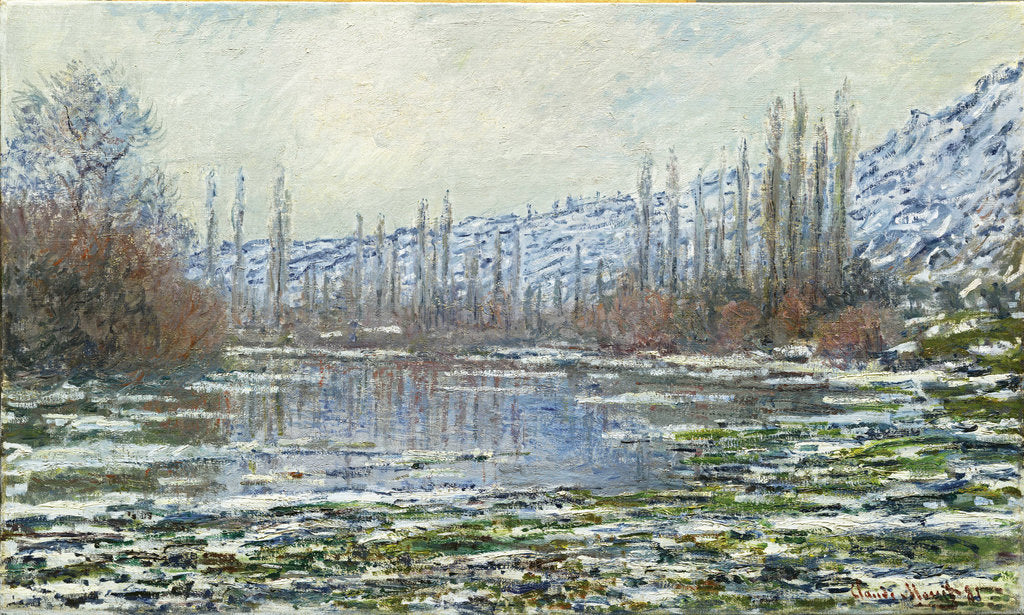 Detail of The Thaw at Vétheuil, 1880 by Anonymous