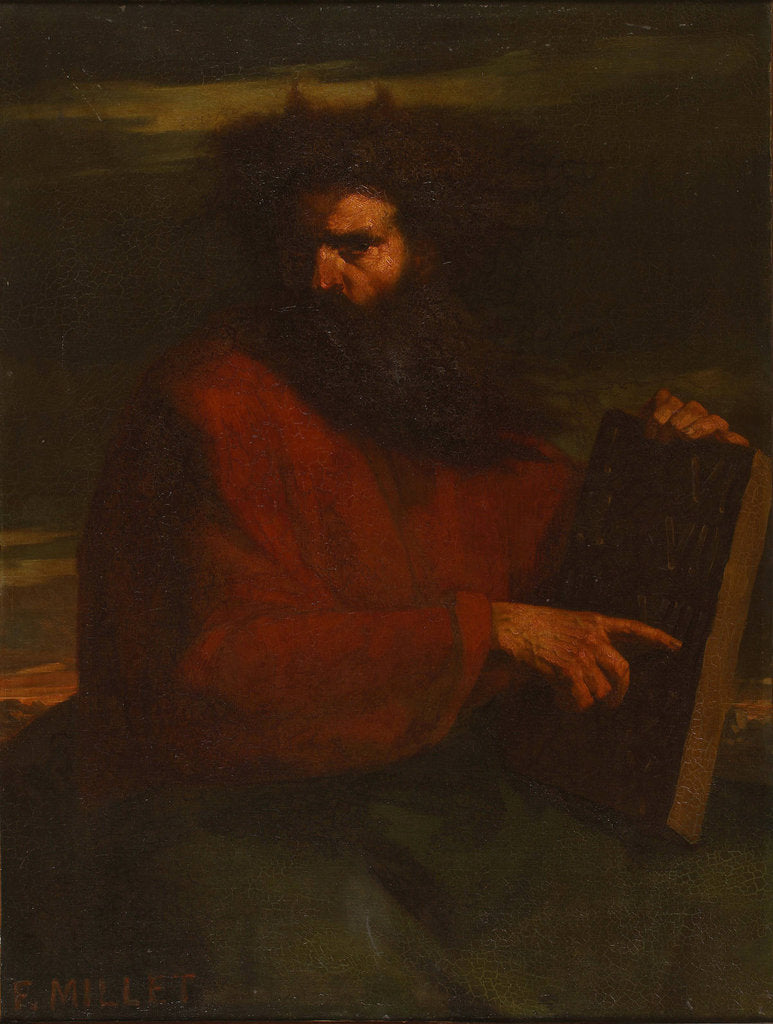 Detail of Moses with the Ten Commandments, 1841 by Anonymous